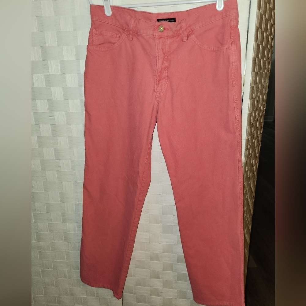 Lucky Brand Midrise Crop Coruroy Keans Sz 12 - Picture 3 of 8